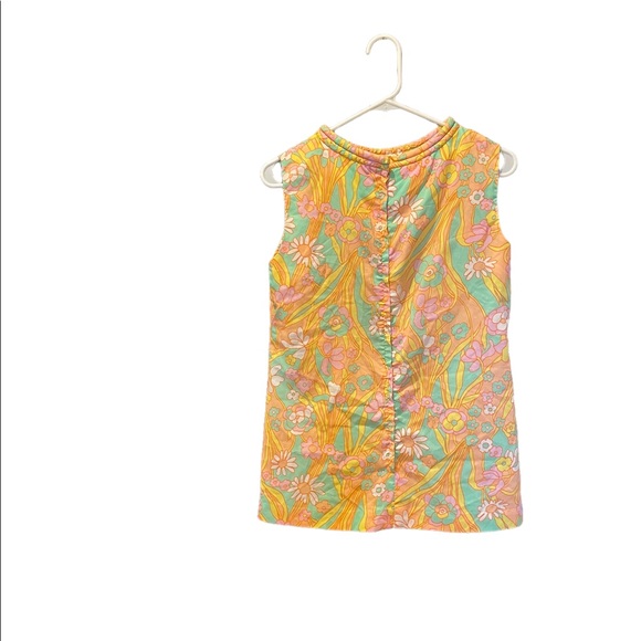 Vintage Stacy Ames Retro floral design mini mini dress/blouse - Picture 3 of 12